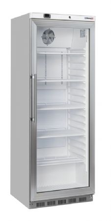 Armoire réfrigérée positive inox avec 1 porte vitrée 400 litres Armoire réfrigérée positive inox avec 1 porte vitrée 400 litres
