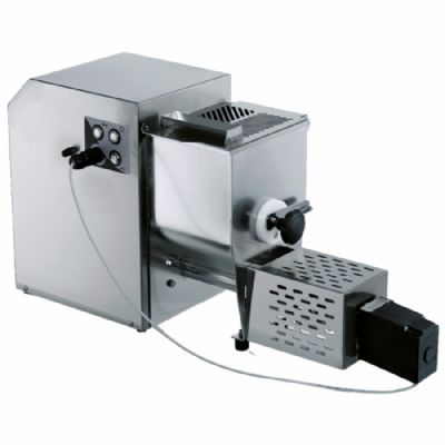 Machine à pâtes fraîches électrique monophasé avec découpe-pâtes et cuve 10 L Machine à pâtes fraîches électrique monophasé avec découpe-pâtes et cuve 10 L