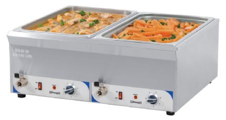 Double bain-marie avec robinet de vidange GN 1/1 - 150 mm Double bain-marie avec robinet de vidange GN 1/1 - 150 mm
