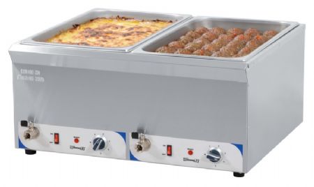 Double bain-marie avec robinet de vidange GN 1/1 - 200 mm Double bain-marie avec robinet de vidange GN 1/1 - 200 mm