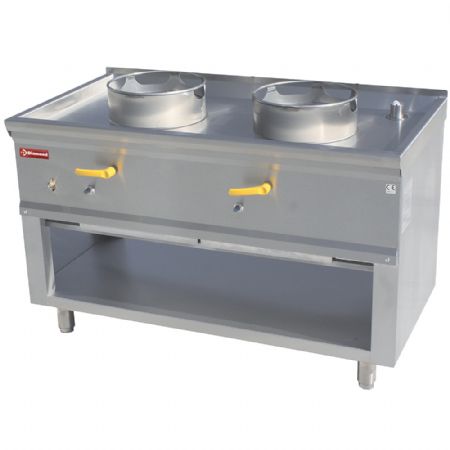 Fourneau wok 2 brûleurs Fourneau wok 2 brûleurs