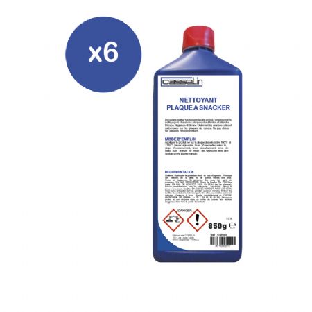 Lot de 6 nettoyants pour plaques à snacker 850 mL Lot de 6 nettoyants pour plaques à snacker 850 mL