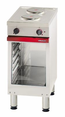 Cuisinière électrique 2 plaques de 2 kW sur armoire ouverte - 400x650x900mm Cuisinière électrique 2 plaques de 2 kW sur armoire ouverte - 400x650x900mm