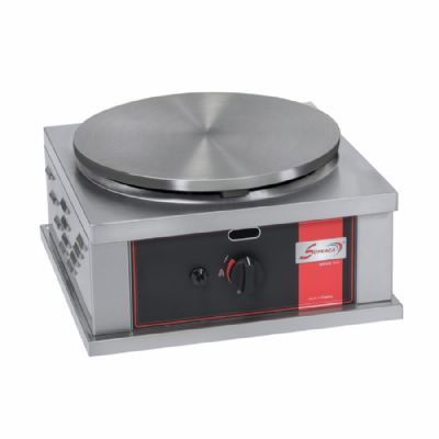 Crêpierre gaz de table sur base carrée pour usage intensif 1 plaque diamètre 400mm Crêpierre gaz de table sur base carrée pour usage intensif 1 plaque diamètre 400mm