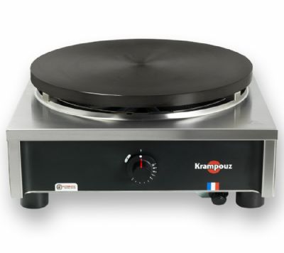 Crêpière à gaz pro 1 plaque fonte châssis carré diamètre 35 cm Crêpière à gaz pro 1 plaque fonte châssis carré diamètre 35 cm
