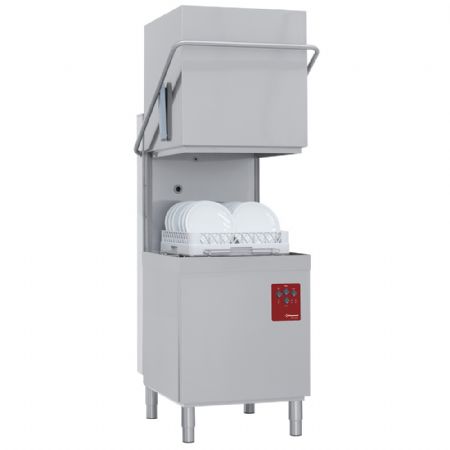 Lave-vaisselle à capot avec doseur de détergent liquide panier 500x500 mm Lave-vaisselle à capot avec doseur de détergent liquide panier 500x500 mm