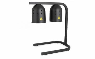 Chauffe frites noir de comptoir avec récipient lisse Chauffe frites noir de comptoir avec récipient lisse