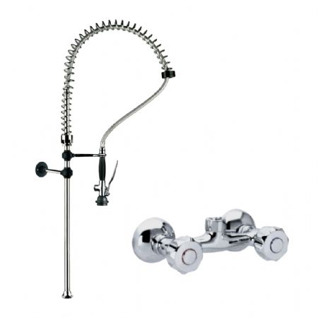 Douchette murale équipée d’un mitigeur et support de fixation au mur Douchette murale équipée d’un mitigeur et support de fixation au mur