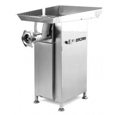 Hachoir à viande sur socle et sur roues pour labo de boucherie 114 - 380 V - 1400 kg/heure Hachoir à viande sur socle et sur roues pour labo de boucherie 114 - 380 V - 1400 kg/heure