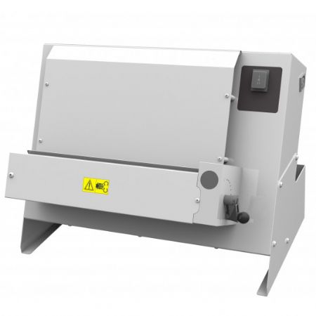 Façonneuse professionnelle inox 2 rouleaux avec pédale électrique diametre 14 - 33 cm Façonneuse professionnelle inox 2 rouleaux avec pédale électrique diametre 14 - 33 cm