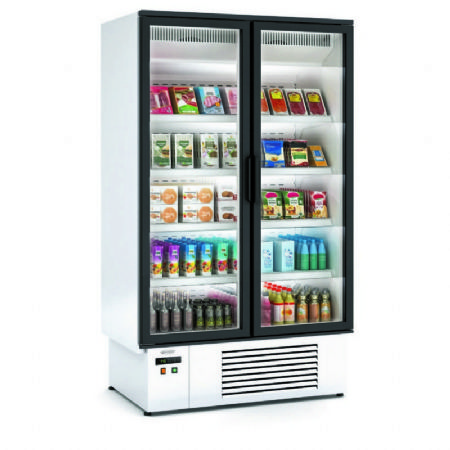 Vitrine verticale pro avec 2 portes et cotés pleins -15 / -18°C - 1268x771x2160 mm Vitrine verticale pro avec 2 portes et cotés pleins -15 / -18°C - 1268x771x2160 mm