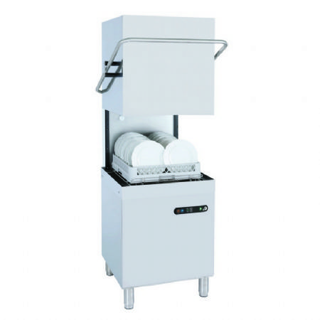 Lave vaisselle pro à capot monophasé avec afficheur digital paniers 500x500mm - 20L Lave vaisselle pro à capot monophasé avec afficheur digital paniers 500x500mm - 20L