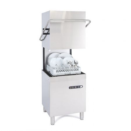 Lave vaisselle pro à capot triphasé avec afficheur digital paniers 500x500mm - 20L Lave vaisselle pro à capot triphasé avec afficheur digital paniers 500x500mm - 20L