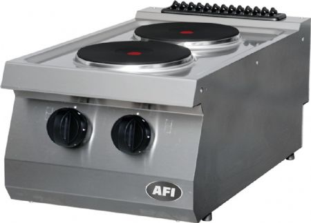 Fourneau électrique pro à poser 2 plaques rondes - 5,2kW Fourneau électrique pro à poser 2 plaques rondes - 5,2kW