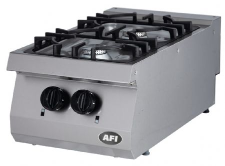 Fourneau à gaz pro à poser 2 bruleurs - 15kW Fourneau à gaz pro à poser 2 bruleurs - 15kW