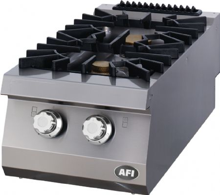 Fourneau gaz 2 feux puissants - compatible gaz butane propane ou gaz de ville - 400x900x280mm Fourneau gaz 2 feux puissants - compatible gaz butane propane ou gaz de ville - 400x900x280mm