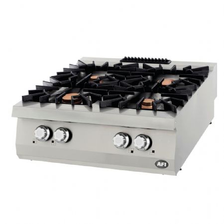 Fourneau gaz de table 4 foyers vifs dimensions 800x900x280 mm Fourneau gaz de table 4 foyers vifs dimensions 800x900x280 mm