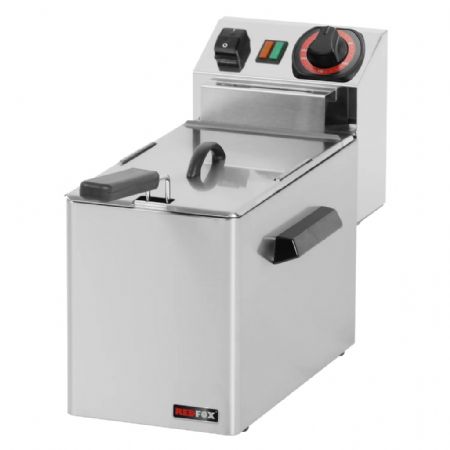 Friteuse monophasée professionnelle à poser 1 cuve de capacité 5 L Friteuse monophasée professionnelle à poser 1 cuve de capacité 5 L