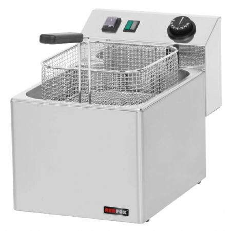 Friteuse électrique de comptoir capacité 8 L avec puissance de chauffe 3 kW Friteuse électrique de comptoir capacité 8 L avec puissance de chauffe 3 kW
