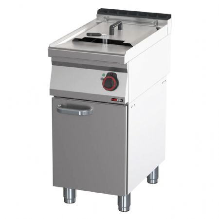 Friteuse électrique installée sur meuble bas cuve 17 L alimentation triphasé Friteuse électrique installée sur meuble bas cuve 17 L alimentation triphasé