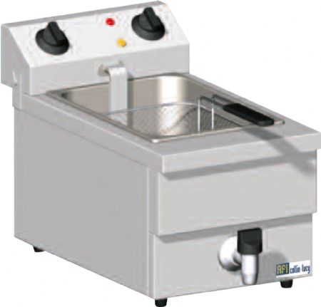 Friteuse électrique à poser avec vidange 1 cuve 3,25kW - 10L Friteuse électrique à poser avec vidange 1 cuve 3,25kW - 10L