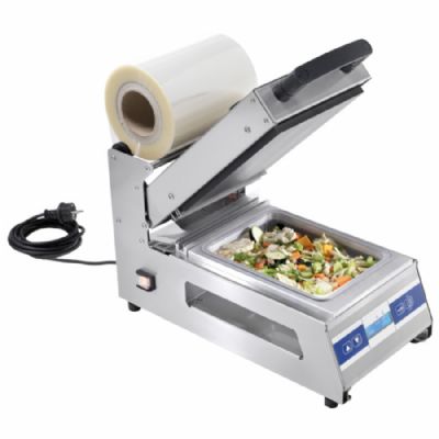 Thermoscelleuse manuelle de comptoir avec cuvette 260x190 mm puissance 0,9 kW Thermoscelleuse manuelle de comptoir avec cuvette 260x190 mm puissance 0,9 kW