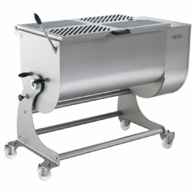 Mélangeur à viande inclinable sur socle inox capacité 180 kg ou 250 L Mélangeur à viande inclinable sur socle inox capacité 180 kg ou 250 L