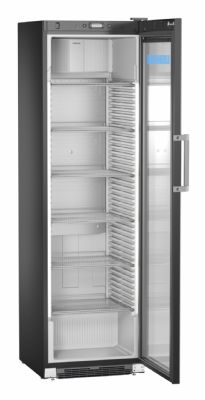 Armoire à boissons à commandes électronique noire 1 porte vitrée - 440L Armoire à boissons à commandes électronique noire 1 porte vitrée - 440L