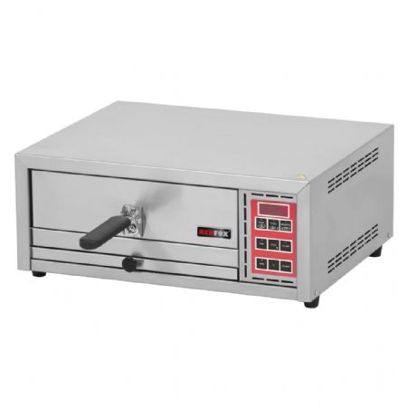 Four à pizza électrique 1 sole à pilotage digital pour 1 pizza de diamètre Four à pizza électrique 1 sole à pilotage digital pour 1 pizza de diamètre