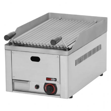 Grill pro pierre de lave à gaz à poser inox 328x609x290 mm GL 30 GS - REDFOX Grill pro pierre de lave à gaz à poser inox 328x609x290 mm GL 30 GS - REDFOX