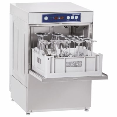 Lave-verres digital avec doseur de détergent panier 400x400 mm monophasé Lave-verres digital avec doseur de détergent panier 400x400 mm monophasé