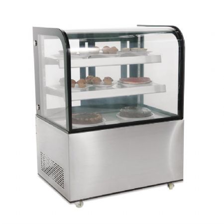Vitrine boulangerie +2/+8 °C en inox avec 1 porte coulissante Vitrine boulangerie +2/+8 °C en inox avec 1 porte coulissante