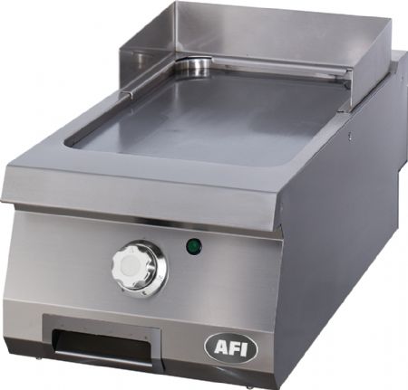 Plancha électrique à plaque lisse acier carbone triphasé 400x900x280 - 6 kW inox Plancha électrique à plaque lisse acier carbone triphasé 400x900x280 - 6 kW inox