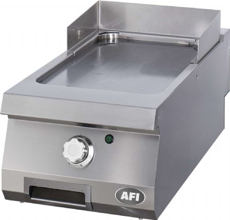 Plancha électrique à plaque surface lisse chromée triphasée - 6 kW dimensions 400x900x280 Plancha électrique à plaque surface lisse chromée triphasée - 6 kW dimensions 400x900x280