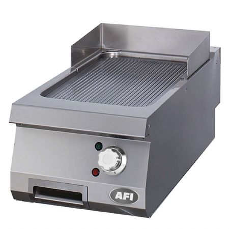 Plaque à snacker électrique nervuré chromé à poser - profondeur 900mm - 400x900x280 mm Plaque à snacker électrique nervuré chromé à poser - profondeur 900mm - 400x900x280 mm