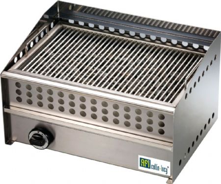 Grill gaz à pierres de lave 1 zone - 8,9 kW - 525x390x363 mm Grill gaz à pierres de lave 1 zone - 8,9 kW - 525x390x363 mm