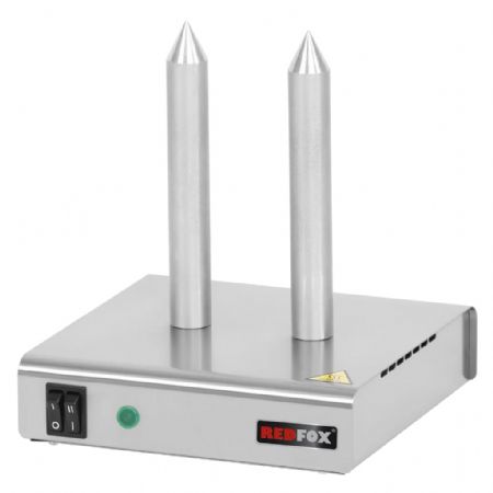 Chauffe-saucisses 2 emplacements alimentation monophasée réglage jusqu’à 100°C puissance électrique 0,1 kW Chauffe-saucisses 2 emplacements alimentation monophasée réglage jusqu’à 100°C puissance électrique 0,1 kW