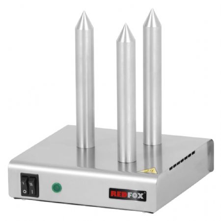 Chauffe-saucisses à 3 plots réglage jusqu’à 100°C - 0,1 kW alimentation monophasé Chauffe-saucisses à 3 plots réglage jusqu’à 100°C - 0,1 kW alimentation monophasé