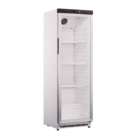Réfrigérateur professionnel blanc +2 / +8 °C - 1 porte vitrée - 350L Réfrigérateur professionnel blanc +2 / +8 °C - 1 porte vitrée - 350L