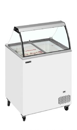 Congélateur à crème glacée de 155L allant de -24 à -14°C - 720x630x1250mm Congélateur à crème glacée de 155L allant de -24 à -14°C - 720x630x1250mm