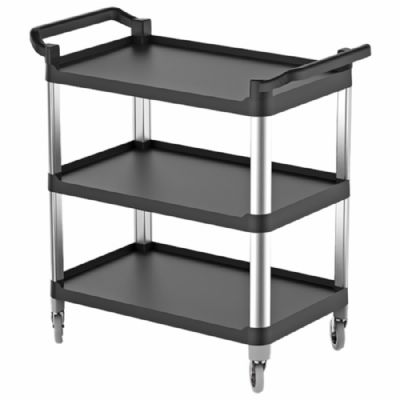 Chariot de service plastique 3 niveaux avec dimensions 520 x 1070 x 960 mm Chariot de service plastique 3 niveaux avec dimensions 520 x 1070 x 960 mm