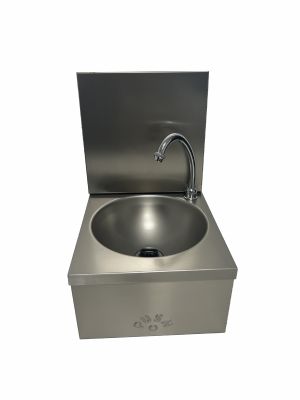 Lave mains cuve ronde de 255 mm de diamètre avec dosseret amovible Lave mains cuve ronde de 255 mm de diamètre avec dosseret amovible