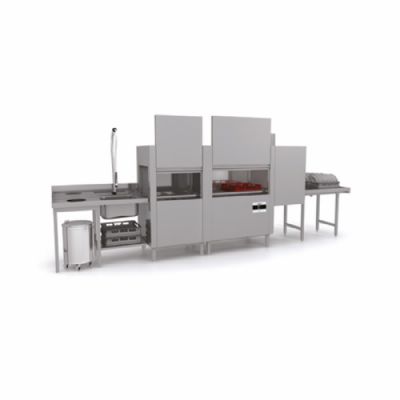 Lave-vaisselle à convoyeur sortie à gauche - panier 500x500 mm - 1968x770x1615 mm Lave-vaisselle à convoyeur sortie à gauche - panier 500x500 mm - 1968x770x1615 mm