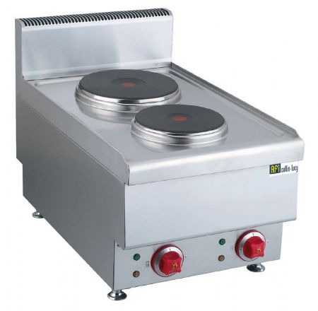 Plaque électrique professionnelle 2 plaques rondes 2+2,6kW Plaque électrique professionnelle 2 plaques rondes 2+2,6kW