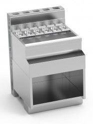 Table à cocktail avec paroi techniques en inox et emplacement bac à glaçons - 1100x770x850mm Table à cocktail avec paroi techniques en inox et emplacement bac à glaçons - 1100x770x850mm