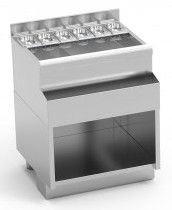 Table cocktail en inox avec emplacement bac à glaçons - 700x650x850mm Table cocktail en inox avec emplacement bac à glaçons - 700x650x850mm