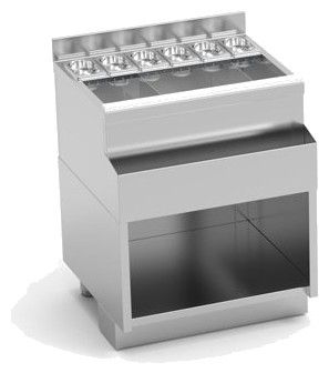 Table cocktail en inox avec emplacement bac à glaçons - 700x650x850mm Table cocktail en inox avec emplacement bac à glaçons - 700x650x850mm