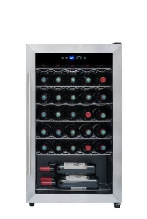 Cave à vins de mise à température 1 porte vitrée - 34 bouteilles Cave à vins de mise à température 1 porte vitrée - 34 bouteilles