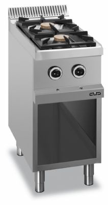 Cuisinière gaz sur armoire ouverte 2 feux 7kW - Profondeur 700mm Cuisinière gaz sur armoire ouverte 2 feux 7kW - Profondeur 700mm