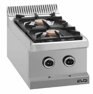 Cuisinière gaz à poser 2 feux 7kW - Profondeur 700mm Cuisinière gaz à poser 2 feux 7kW - Profondeur 700mm